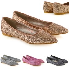 Womens Pointed Ballet Flats