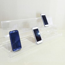 With lip 2 Tier 3 Tier Acrylic Display stand for mobiles phone ,jewelry display