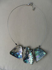 Brand new beautiful NZ Paua shell necklace -  unique pieces