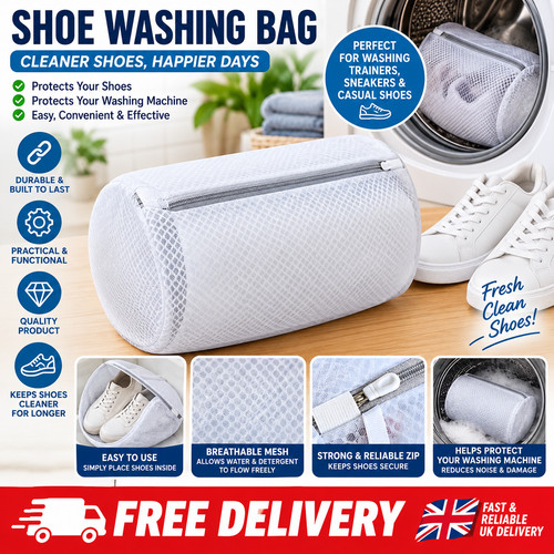 Shoe washing bag - mesh, laundry