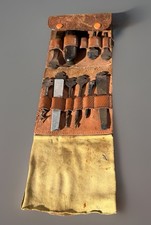 WW1 German Bonsa tool kit 1903 patent DRGM 194123 in leather case 10 Tools