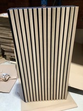 SlatFusor 6S 600mm x 1200mm x 170mm - Black/Oak Veneer.(With feet)