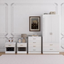 4 Piece High Gloss Bedroom