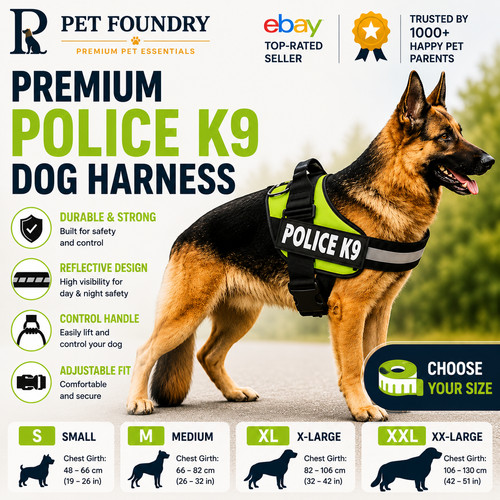 Police dog harness - police,