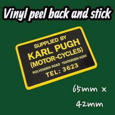 KARL PUGH  MOTORCYCLES