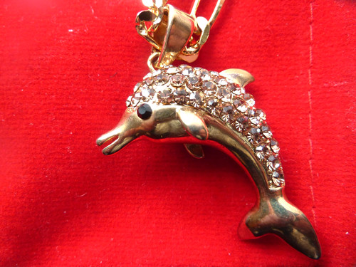 Dolphin pendant and chain - pendant,
