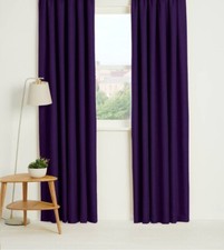 Thermal Blackout Curtains Ready Made Eyelet Ring Top or Pencil Pleat + Tie Backs