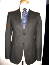 Emporio Armani JOSH LINE Flannel Wool Blend fabric Suit Sz UK 38L"EUR/IT48L"W32