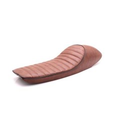 Universal Flat Hump Cafe Racer Vintage Scrambler Seat for Brown