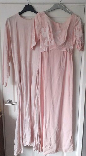 Long pink 1980s dresses - pink,