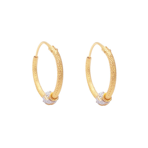 22ct yellow gold textured - yellow,