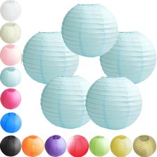 Time to Sparkle 5PCS 16 inch Round Paper Lanterns Lamp Shade Wedding Party Decor