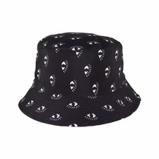 Reversible Retro print Fisherman Bucket hat - holiday Music  festival  sun hats