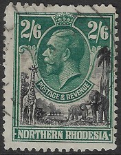N Rhodesia 1925 2/6 sg 12 used