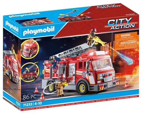 Playmobil fire truck with - playmobil,