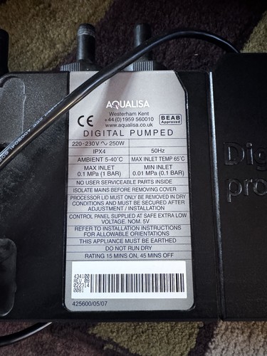 Aqualisa digital pumped shower - aqualisa,