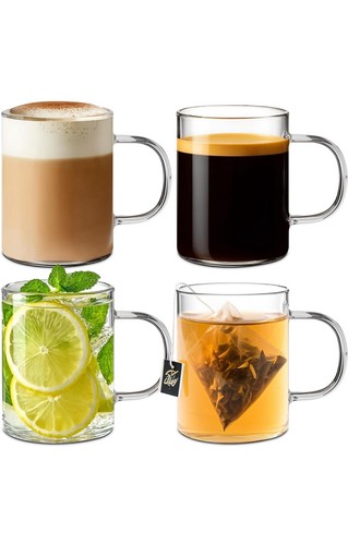 Comsaf 300ml glass caffe cups - comsaf,