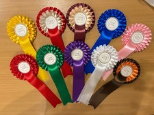 Clear round rosettes -pack of