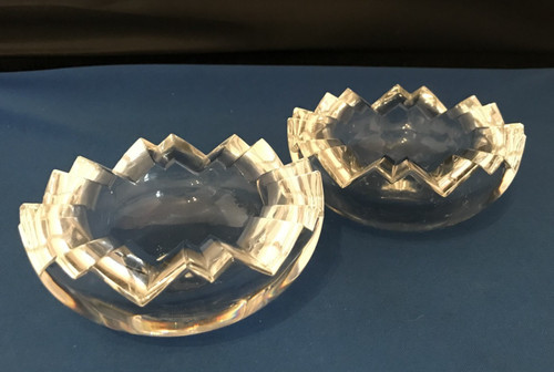 Pair rosenthal crystal - of,