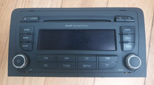 AUDI A3 8P SYMPHONY RADIO CD MULTICHANGER STEREO HEAD UNIT + CODE GENUINE PART
