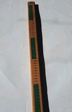 Art Vintage Wood 1960s Carpenter Ruler Stick Double sided Meter School Uk ?? 