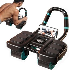 AB Roller Wheel Abdominal Fitness Wheel Healthy Belly Wheel with 6 Elbow Support