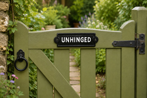 Unhinged sign funny resin wall - sign,