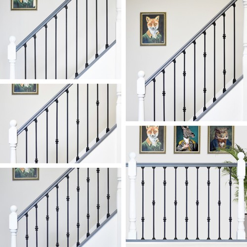 Enfield black steel stair - black,