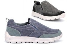 Mens Canvas Memory Foam Boat