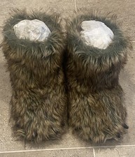 Fat Face Bear / Claw Boys Boot Slippers Size 3-4 (L)