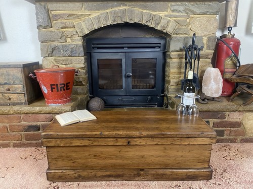 Old antique pine chest - antique,