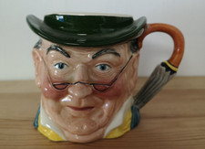 Vintage Sylvac Pottery Toby Jug / Planter - Mr Pickwick 