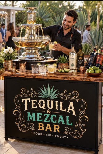 Tequila bar foldable cocktail - tequila,