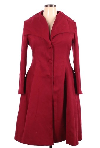Hell bunny red long coat - red,