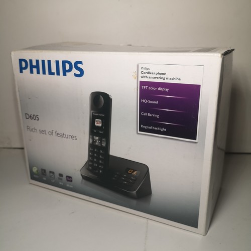 Phillips d605 cordless phone - phillips,