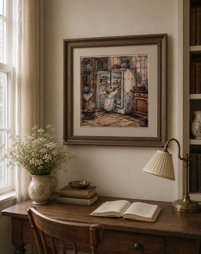 Finished cross stitch - cross,