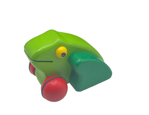 Pintoys pullback frog - pintoys, wooden