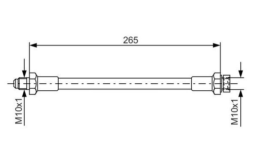 Brake hose for - brake,