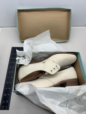 Original WW2 British Army Women's White Summer Shoes - ATS WAAF - Size 250s