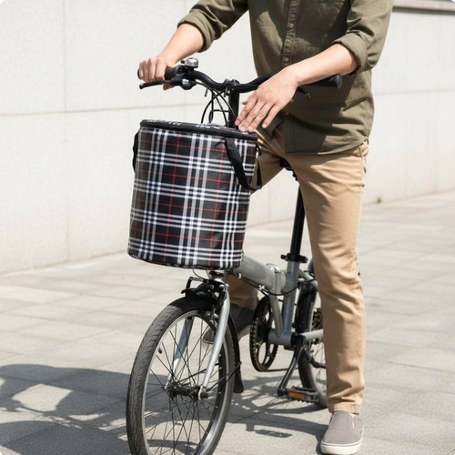 Handlebar bike basket folding - bike,
