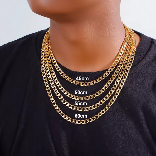 Men 3mm 18k gold plated - men's,