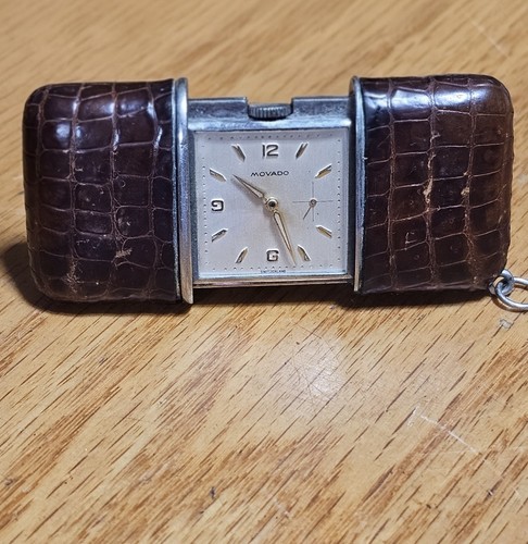 Vintage movado travel clock - movado,