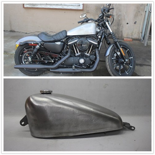 Unpainted motorcycle gas fuel - gas,