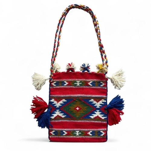 Vintage 70s handwoven aztec