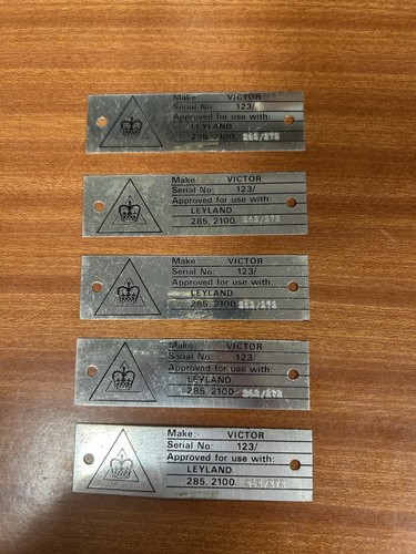 Leyland victor serial - serial, number
