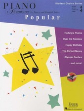 Piano Adventures Popular Level 3 Music Book plus Key Signature Bookmark