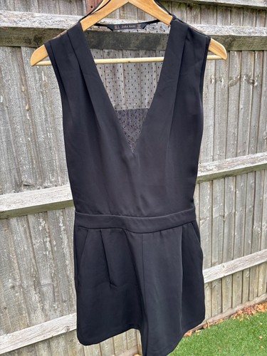 Zara black playsuit - zara, shorts