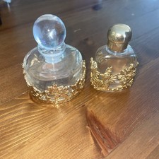 Pair of Small Glass Perfume