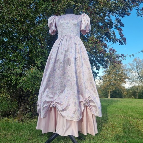 Vintage 1980s floral evening - floral,