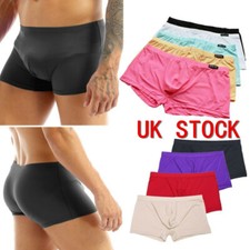 UK Men Ice Silk Boxer Briefs